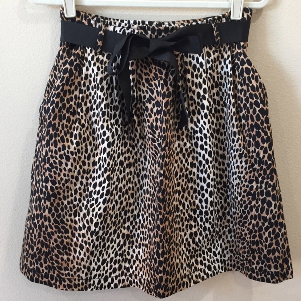 White House Black Market | Cheetah Print Skirt